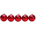 thumbnail image 4 of Adornos navideños de colores - Decoraciones para árboles de Navidad (6 piezas, rojo), 4 of 4