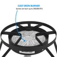 thumbnail image 3 of GoDecor 11.22" Portable Outdoor Round 200,000 BTU Single Burner, Black, 3 of 6