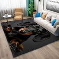thumbnail image 2 of Machine Washable Rug 2x3 ft Area Rugs Animals Black Tan Dachshund Non Slip Rugs for Living Room Bedroom Print Rug Carpet Stain Resistant, Home Decor Office Area Rug, 2 of 7