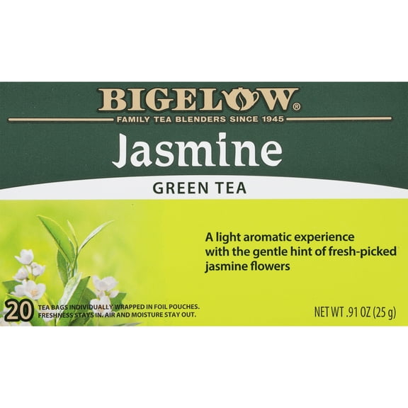 Bigelow Jasmine, Green Tea Bags, 20 Count