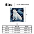 thumbnail image 5 of Polar Bear Throw Pillow - Velvet Pillow Inserts Covers with Unique Patterns - Set of 2 - Available in 16x16, 18x18, 20x20 Inches for Various Occasions, 5 of 6