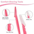 thumbnail image 5 of Emlimny 33 Pcs Face Razors,Dermaplane Razor for Women Face, 3 Colors Eyebrow Razors and Face Razors for Women and Men, Multipurpose Facial and Eyebrow Hair Trimmer and Shaver with Precision Cover, 5 of 7