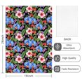 thumbnail image 2 of 2 Pcs Pioneer Flower Floral Print Pattern Kitchen Towels, Funny Microfiber Dish Towel Set, 18" X 26" Tea Towels, 2 of 6