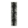 thumbnail image 3 of Unique Loom Serenity Shag Collection Area Rug - Vigie (2' x 8' Runner Black and White), 3 of 12