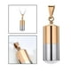 thumbnail image 5 of Collar de pastillas con cápsula abierta de acero inoxidable, porta perfume, recuerdo rosa dorado, 5 of 9