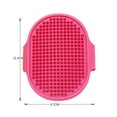 thumbnail image 1 of Cepillo de baño para perros Qianli rosa, cepillo de masaje de belleza de goma de silicona para gatos, cepillo de limpieza para cachorros, 1 of 5
