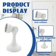 thumbnail image 3 of XIBUFE Not Easy Rust White Magnetic Door Stop with Screws, 3 of 7
