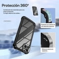 thumbnail image 4 of Funda TEKKU Shock Hardshell para iPhone 15 PLUS Negra Transparente, 4 of 7