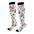 thumbnail image 4 of Gray Socks Themed Comfortable 3D Cute Printed Mid Calf Sports Socks, 4 of 4