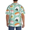 thumbnail image 3 of Kdxio Men'S Hawaiian Shirt For Men Short Sleeve Shirt Kawaii Sushi Summer Casual Holiday Beach Button Down T-Shirts, 3 of 5