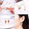 thumbnail image 4 of U8MO 48pcs Rainbow Heart Ice Cream Alloy Enamel Pendants Metal Dangle Charms 14~27mm, 4 of 8