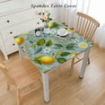 thumbnail image 2 of BANET Designer Small Green Tablecloth for Square Tables, Linen with Yellow Flowers Pattern Tablecloths,Cottage Table Cover Cloth Decorative for Kitchen Dining Room, 2 of 7