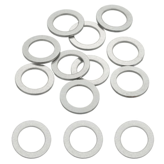 10 Pcs M19 304 Stainless Steel Flat Washers 19mm ID 28mm OD 2mm Thick, Silver