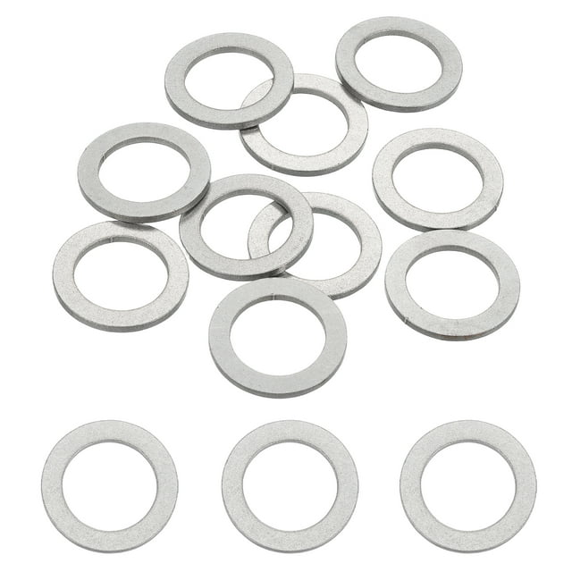 10 Pcs M19 304 Acier Inoxydable Rondelles Plates 19mm ID 28mm OD 2mm Épais, Argent