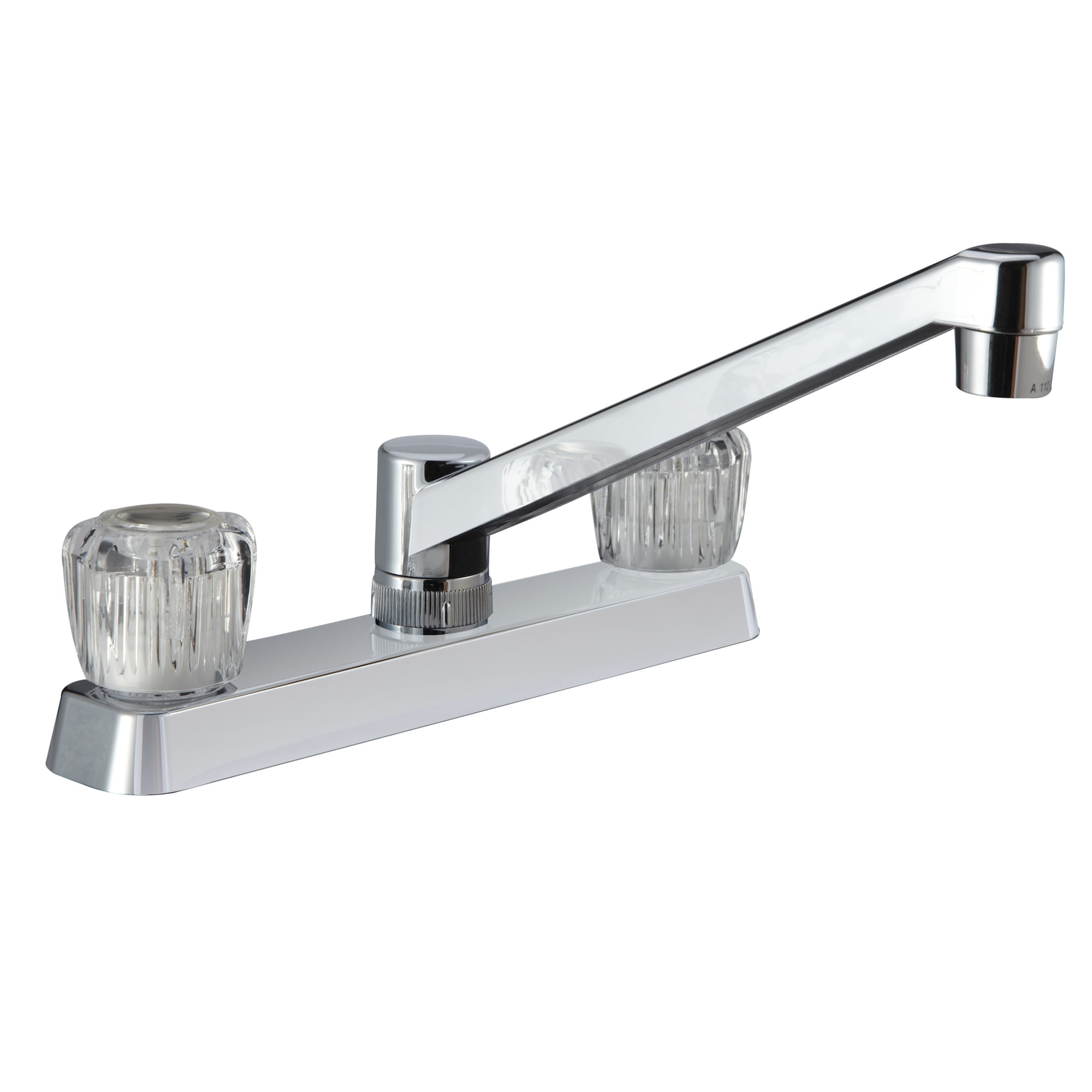 Dura Faucet Two Handle RV Kitchen Faucet w/Crystal Acrylic Knobs