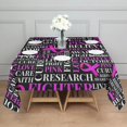 thumbnail image 3 of Breast Cancer Square Tablecloth,Waterproof Square Table Cover,Wipeable Spillproof Washable Table Cover for Home Kitchen Party Decor 60"x60"(152x152cm), 3 of 6