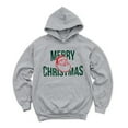 thumbnail image 3 of Merry Christmas Arched Glitter Santa - Womens Hoodie, 3 of 7