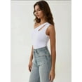 thumbnail image 5 of Slim Fit Asymmetrical Collar Cut Out Body Top, 5 of 5