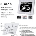thumbnail image 2 of Dementia Clock Alzheimer's Clock Large Digital Calendar Clock For Seniors, Clock With Day And Date F -gt, 2 of 5