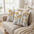 thumbnail image 6 of REGALWOVEN Floral Throw Pillow Covers Pack of 2, Flower Plant Farmhouse Decor Cushion Cover for Home Flower-3 18" x 18", 6 of 7