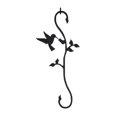 thumbnail image 2 of Village Wrought Iron SH-D-18 Hummingbird w-Flower S-Hook - Black, 2 of 2