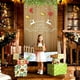 thumbnail image 5 of Decoraciones navideñas, adornos navideños, regalos de Navidad. Cortina navideña para puerta con bandera, foto de Papá Noel y cachorro para exteriores. Decoración de fondo colgante de tela de poliéster, 5 of 6