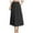 Black, variant on Women’s A-Line Midi Skirts Casual Elastic High Waist Flowy Swing Pleated Skirts Beach Trendy Long Skirt with Pocket
