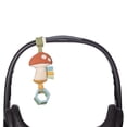 thumbnail image 3 of Itzy Ritzy Jingle Juguete de viaje para cochecito, asiento de coche o gimnasio de actividades. Juguete colgante para bebé con sonido Jingle, anillos tintineantes y lazo de fijación ajustable (hongo), 3 of 4