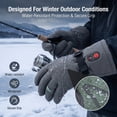thumbnail image 6 of SNOW DEER Rechargeable Heated Fishing Gloves, Flip Finger Winter Gloves with Full Finger Heating, Up to 10 Hours of Warmth, Water-Resistant Thermal Gloves for Ice Fishing, Hunting and Skiing, 6 of 14
