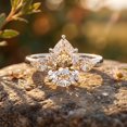 thumbnail image 4 of Rosec Jewels IGI Certified 4 Ct Lab Grown Diamond Statement Engagement Ring (E-VS1 Grade), 14K White Gold, US 7.50, 4 of 6