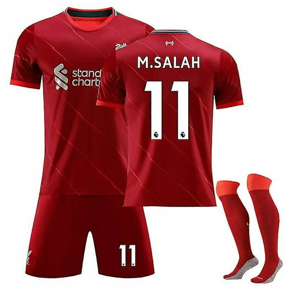 21/22LiverpoolHomeSalahFotbollströjaträningspaketM.SALAHNO.1120(110-120)