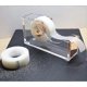thumbnail image 2 of Office Tape Dispenser,Transparent Acrylic Tape Dispenser-Rose Gold 12*6.5*3.5cm, 2 of 5