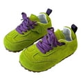 thumbnail image 3 of Gubotare Big Girl Shoes Toddler Shoes Boys Girls Barefoot Shoes Kids Breathable Walking Running Shoe Slip On Sneakers Lightweight Outdoor Athletic Tennis Shoe Size 3 (Green,Big Kids 3), 3 of 9