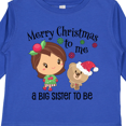 thumbnail image 4 of Inktastic Merry Christmas to Me, a Big Sister to Be Girls Long Sleeve Toddler T-Shirt, 4 of 5