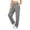 #03 Gray 【Mix, Match & Rotate: Stock Up on Daily Colors】, variant on Plus Size Women's Casual Elastic Waist Pants with Pockets, Mid Waisted Full Length Solid Comfort Pants, Soft Stretchy Polyester Spandex, For Work Lounge Daily Wear, Womens