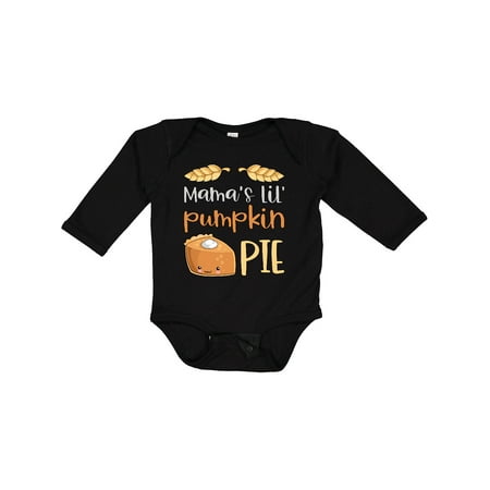 

Inktastic Mama s Lil Pumpkin Pie Cute Baby Thanksgiving Design Gift Baby Boy or Baby Girl Long Sleeve Bodysuit