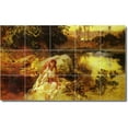 thumbnail image 1 of Ceramic Tile Mural-Frederick Bridgman Women Painting 91. 36" w x 24" h using (24) 6 x 6 ceramic tiles, 1 of 3
