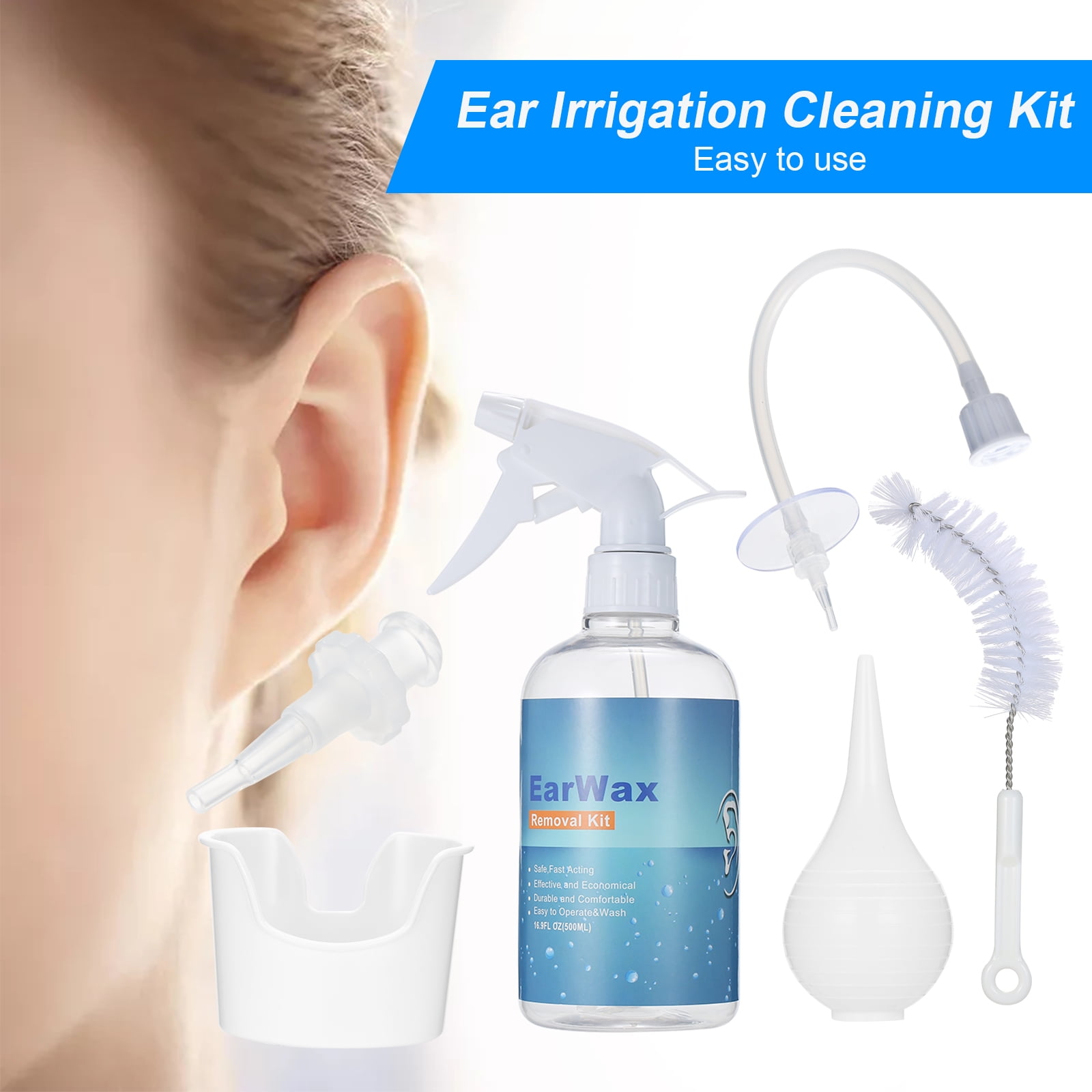 Ear Wax Removal Kit Ear Irrigation Cleaning Kit with Ear Washing