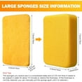 thumbnail image 2 of 36 Pcs Large Sponges Bulk 7.5 x 5.5 x 1.9 Inch Grouting Car Wash Foam Cleaning and Washing Sponge Commercial Foam Large All Purpose for Cleaning Dishes Car Tile Bike (Yellow), 2 of 6