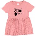 thumbnail image 3 of Inktastic Someone in Ohio Loves Me Girls Baby Dress, 3 of 5
