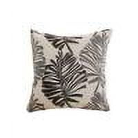 Btomtd Palm Leaf Throw Pillow Beach Decor Pillow Large Sofa Cushion Pillow Bedside Accent Pillow 17.71 x 17.71inch ,Dark Gray