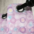 thumbnail image 2 of Ambesonne Pale Pink Grommet Curtain Single Panel, Vibrant Color Bubbles, 50"x60", Blue Violet Pale Pink, 2 of 5