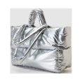 thumbnail image 4 of Bolso acolchado informal para mujer, Bolso con asa superior hinchado de gran capacidad, Bolso de invierno para niñas, 4 of 7