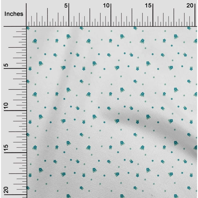 oneOone Polyester Lycra Fabric Artistic Floral Flower Decor Fabric Printed BTY 56 Inch Wide