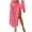 Hot Pink, variant on Women's Hollow Out Cover Up Skirt Tie Side Crochet Sarong Wrap Beach Swimsuit Hot Pink Free Size