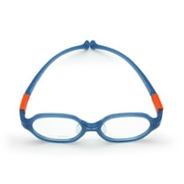 Kids Optical Glasses Rounded Square Frame TR90 Size 41 Elastic Strap Retainer Flexible Bendable Boys Girls 2-3Y