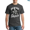 thumbnail image 3 of Funny Skeleton Dad T-Shirt – Ain’t No Hood Like Fatherhood – Coffee Mug Holding Skull Graphic Tee – Cool Gift for Fathers & Dads, 3 of 7