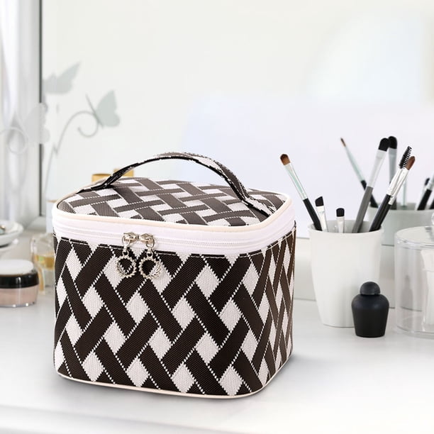 Portable Makeup Bag Large Capacity Travel Organizer Waterproof Cosmetic Case Professional Storage for Women On-the-go Touchups, Ukhbmc