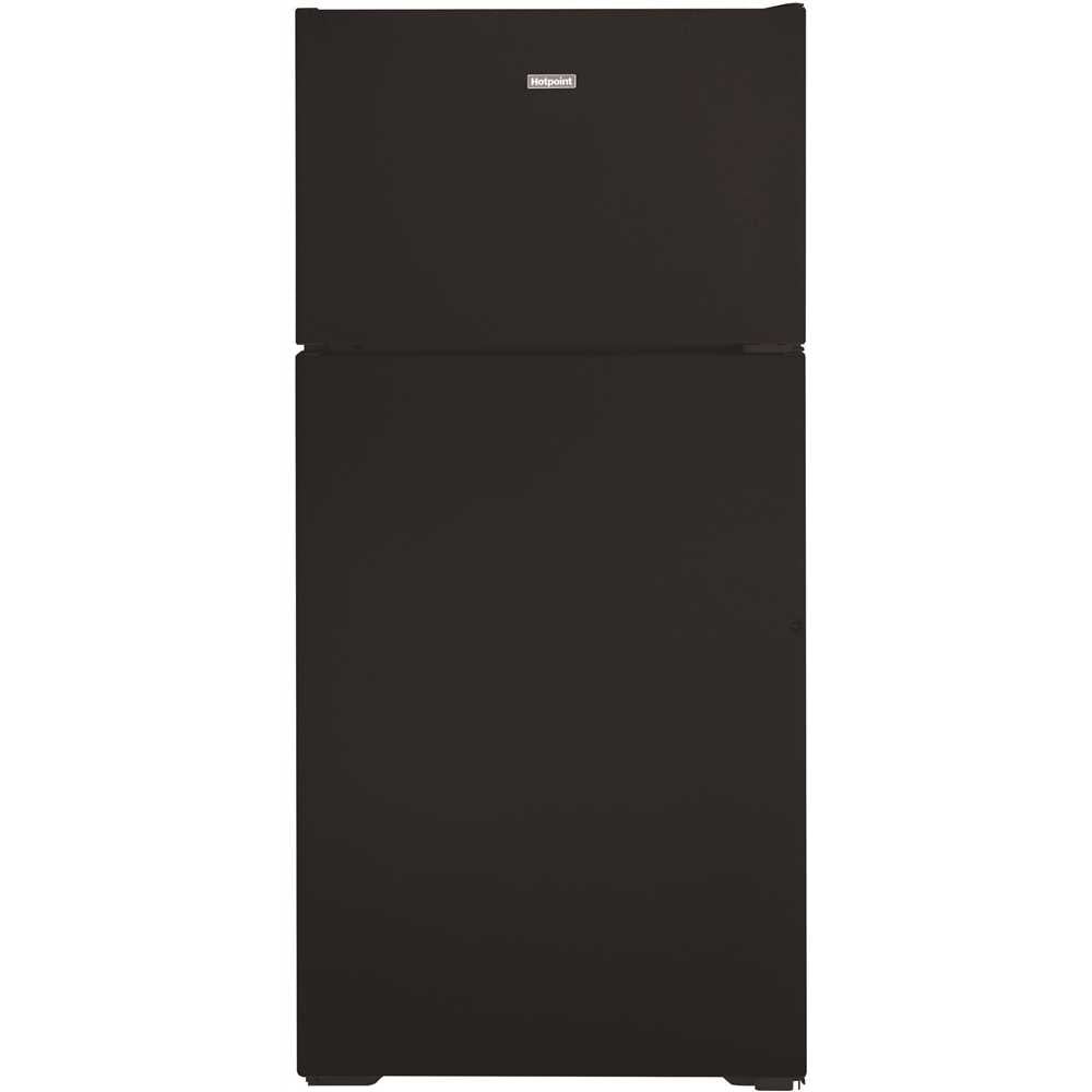 Hotpoint 15.6 cu. ft. Top Freezer Refrigerator in Black
