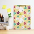 thumbnail image 6 of FMSHPON Easter Rabbits Bunny Clipboard Hardboard Wood Nursing Clip Board and Pull for Standard A4 Letter 13x9 inches, 6 of 8